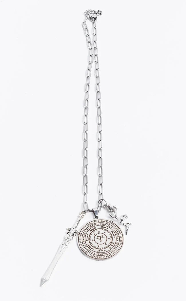 Archangel Sword & Rose Protection Necklace