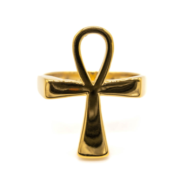 Gold Ankh Ring