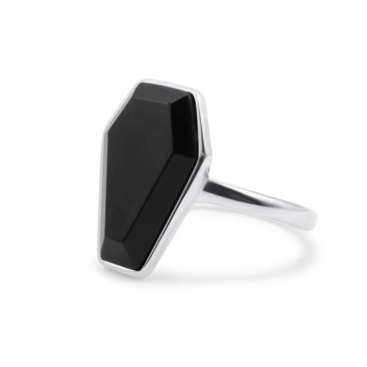 Crypt Black Coffin Ring