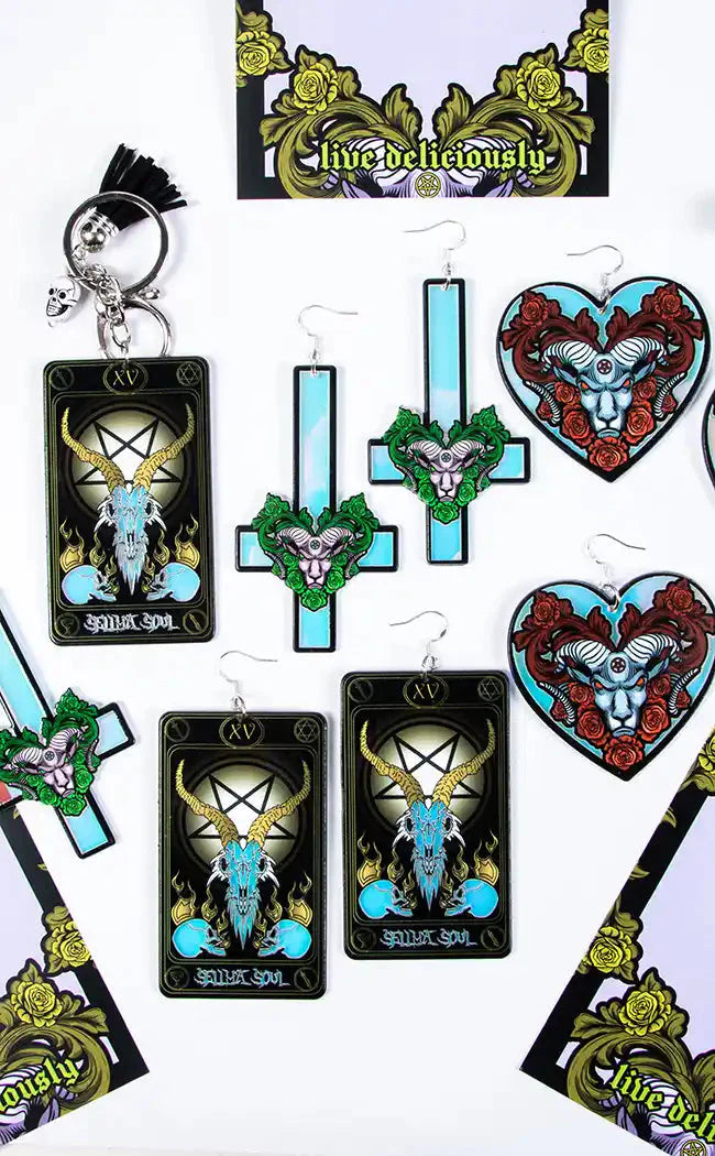The Devil Herself Holographic Earrings