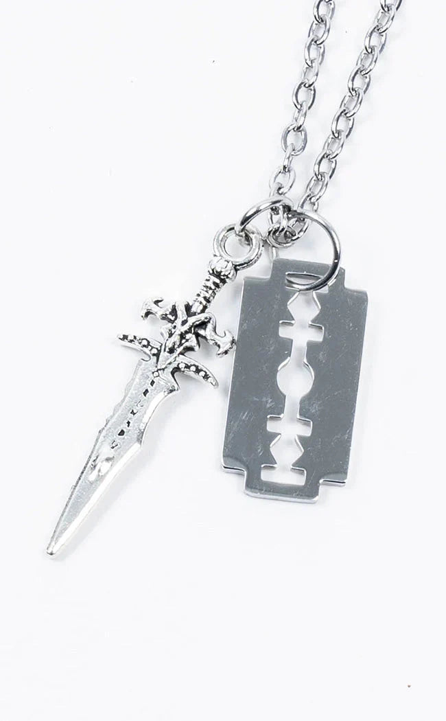 Baph-ame Razor Necklace