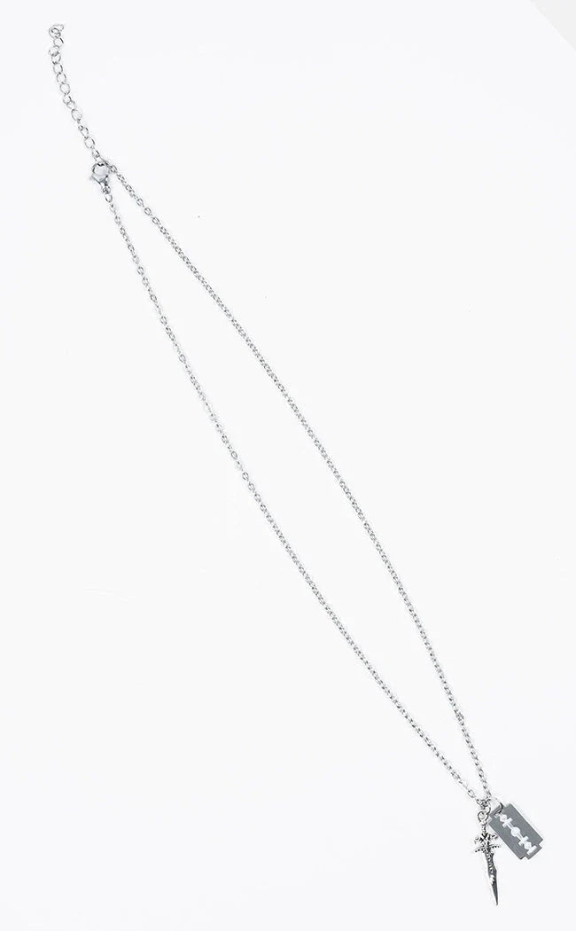 Baph-ame Razor Necklace