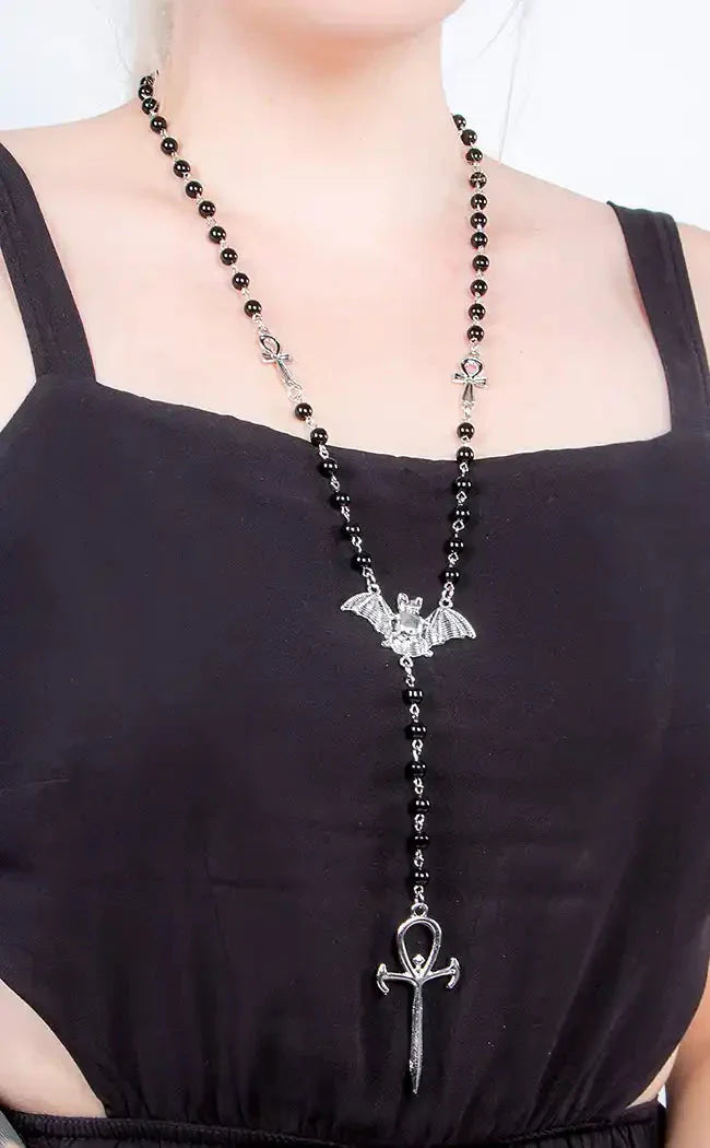 Bloodletting Rosary Necklace