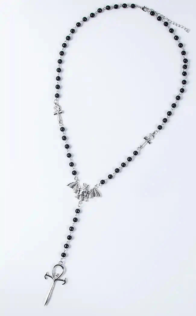 Bloodletting Rosary Necklace
