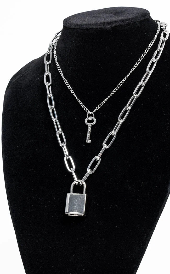 Lock Me Up Necklace Set