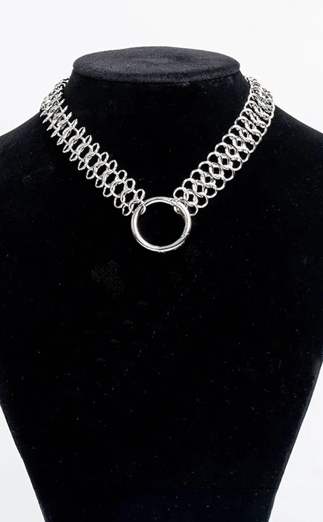Plus Size Chainmail Choker Necklace