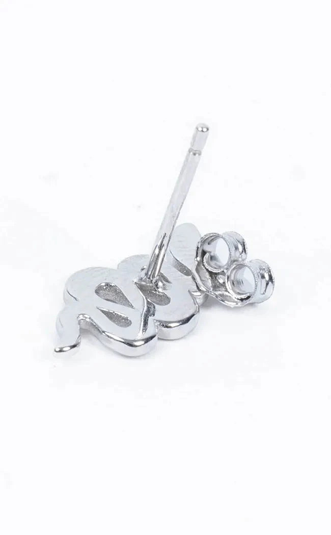 Sterling Silver Snake Earrings