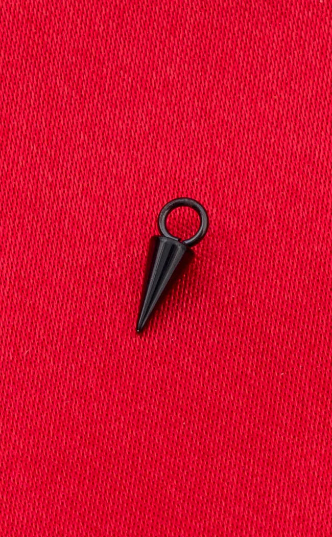 Titanium Dangle Charm | Spike [Black]